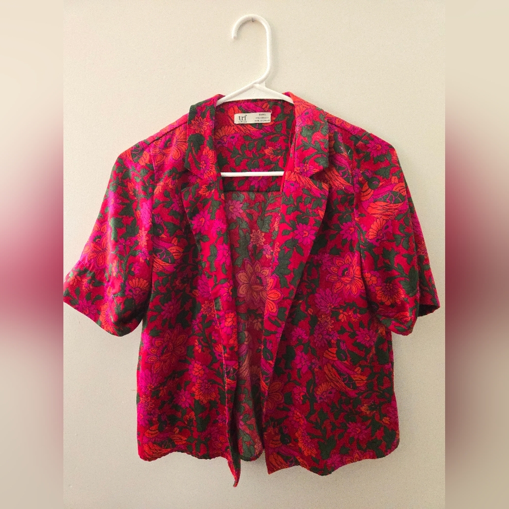 Zara silky button up
